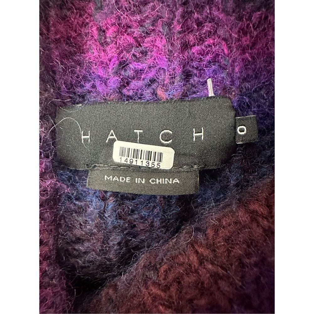 Hatch Purple Striped Maternity Sweater Oversized - Wool Blend - Picture 9 of 13